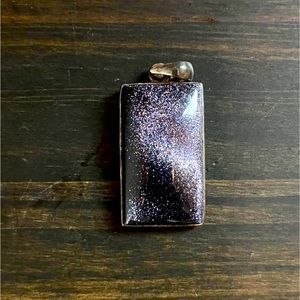 Purple Goldstone Pendant